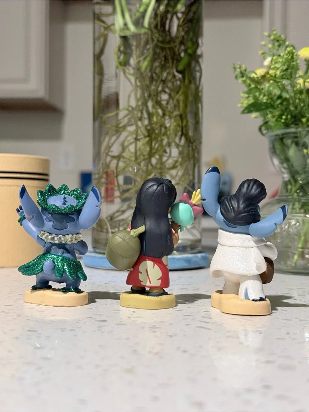 Disney Lilo & Stitch Figure Trio Set – Lilo & 2 Stitch Collectible Figures